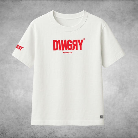 TEE SHIRT x DINGRY - WHITE RED